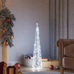 vidaXL Cône lumineux décoratif à LED Acrylique Blanc froid 90 cm - TU