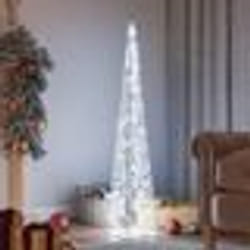 vidaXL Cône lumineux décoratif à LED Acrylique Blanc froid 120 cm - TU
