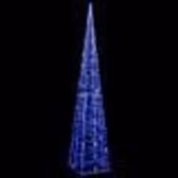 vidaXL Cône lumineux décoratif à LED Acrylique Bleu 120 cm - TU