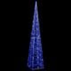 vidaXL Cône lumineux décoratif à LED Acrylique Bleu 120 cm - TU