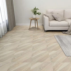 Vidaxl - Planches de plancher autoadhésives 20 pcs pvc 1,86m² Beige rayé