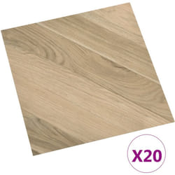 Vidaxl - Dalles de plancher autoadhésives 20 pcs pvc 1,86 m² marron rayé