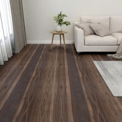 Vidaxl - Dalles de plancher autoadhésives 20pcs pvc 1,86 m² marron foncé