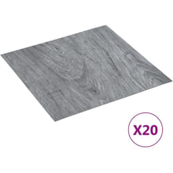 vidaXL Dalles de plancher autoadhésives 20 pcs PVC 1,86 m² gris clair