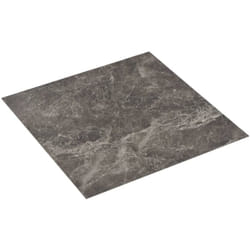 Dalles de plancher autoadhésives 20 pcs PVC 1,86 m² marbre noir vidaXL