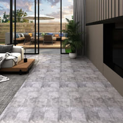Vidaxl - Dalles de plancher pvc autoadhésif 5,21 m² 2 mm marron ciment