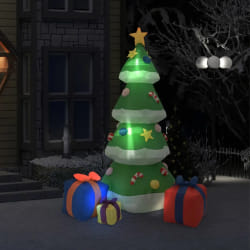 vidaXL Sapin de Noël gonflable avec LED Int/Ext 240 cm - TU