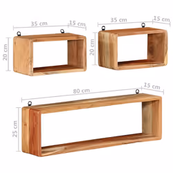 VidaXL 328262 étagères Bois d'acacia - Vue supplémentaire 7