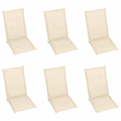 VidaXL 3072543 chaise d'extérieur Terrace Siège rembourré Teck Crème - Vue supplémentaire 6