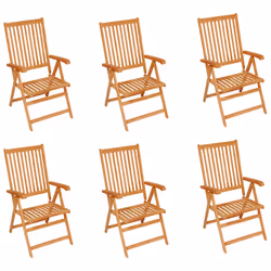 VidaXL 3072545 chaise d'extérieur Terrace Siège rembourré Teck Bleu