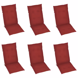 VidaXL 3072550 chaise d'extérieur Terrace Siège rembourré Teck Rouge - Vue supplémentaire 6
