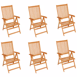 VidaXL 3072552 chaise d'extérieur Terrace Siège rembourré Teck Vert