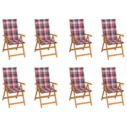 VidaXL 3072554 chaise d'extérieur Terrace Siège rembourré Teck