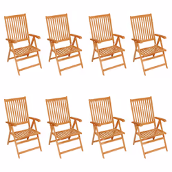 VidaXL 3072555 chaise d'extérieur Terrace Siège rembourré Teck