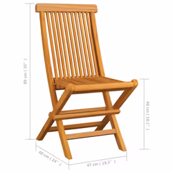 VidaXL 3072916 chaise d'extérieur Terrace Teck - Vue supplémentaire 5