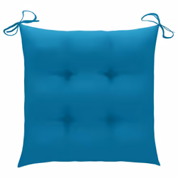 VidaXL 3072936 chaise d'extérieur Terrace Siège rembourré Teck Bleu - Vue supplémentaire 8