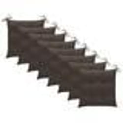 vidaXL Chaises de jardin et coussins taupe lot de 8 Bois teck massif - TU