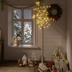 Vidaxl - Sapin de Noël 180 led blanc chaud Saule 1,8 m Int/Ext