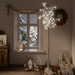 Vidaxl - Sapin de Noël 200 led blanc froid Saule 2,2 m Int Ext