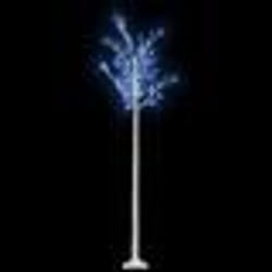 vidaXL Sapin de Noël 200 LED bleu Saule 2,2 m Int/Ext - TU