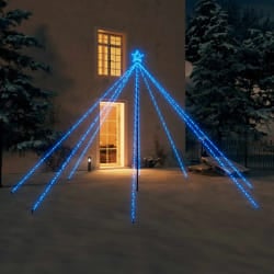 vidaXL Sapin de Noël à LED Intérieur/Extérieur 576 LED bleu 3,6 m - TU