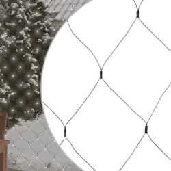 vidaXL Filet lumineux Noël 3x3m Blanc Froid