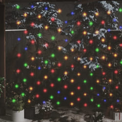 vidaXL Filet lumineux coloré de Noël 3x3 m 306 LED Intérieur/extérieur