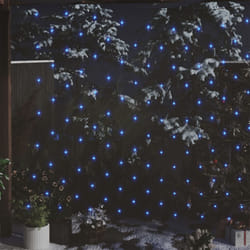 vidaXL Filet lumineux bleu de Noël 4x4 m 544 LED Intérieur/extérieur