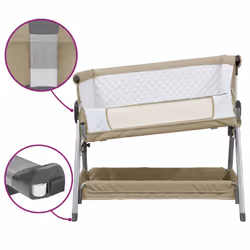 VidaXL 10291 Lit pour enfant Taupe Fer - Vue supplémentaire 7