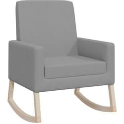 Chaise À Bascule Gris Clair Tissu Vidaxl