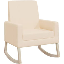 Vidaxl - Chaise à bascule Crème Tissu
