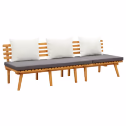 VidaXL 316263, Bois d'acacia, Tissu, 2000 mm, 650 mm, 635 mm