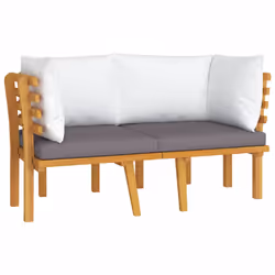 VidaXL 316265, Bois d'acacia, Tissu, Polyester, Adultes et enfants, 6 cm, 54 cm, 58,5 cm