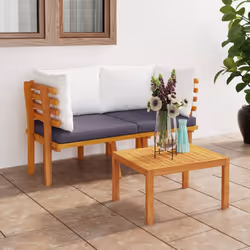 VidaXL 316265 banc de jardin Bois d'acacia, Tissu, Polyester