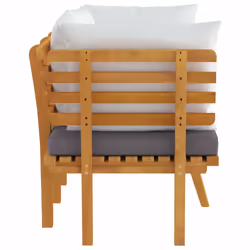 VidaXL 316265 banc de jardin Bois d'acacia, Tissu, Polyester - Vue supplémentaire 4