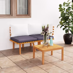 Cet ensemble de salon de jardin est un excellent choix pour vous détendre et profiter du temps, faire une sieste ou discuter ...