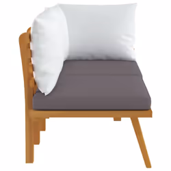 VidaXL 316267 banc de jardin Bois d'acacia, Tissu, Polyester - Vue supplémentaire 4