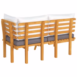 VidaXL 316267 banc de jardin Bois d'acacia, Tissu, Polyester - Vue supplémentaire 5