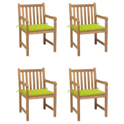 VidaXL 3073015 chaise d'extérieur Terrace Siège rembourré Teck Vert