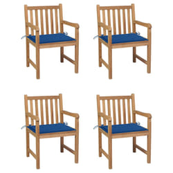 VidaXL 3073041 chaise d'extérieur Terrace Siège rembourré Teck Bleu