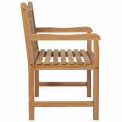 VidaXL 3073047 chaise d'extérieur Terrace Siège rembourré Teck Gris - Vue supplémentaire 6