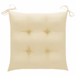 VidaXL 3073048 chaise d'extérieur Terrace Siège rembourré Teck Crème, Blanc - Vue supplémentaire 8