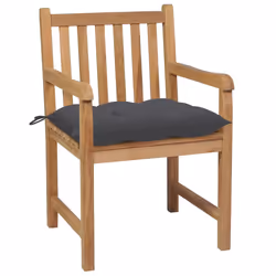 VidaXL 3073073 chaise d'extérieur Terrace Siège rembourré Teck Anthracite - Vue supplémentaire 3