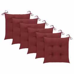 VidaXL 3073082 chaise d'extérieur Terrace Siège rembourré Teck Rouge - Vue supplémentaire 7