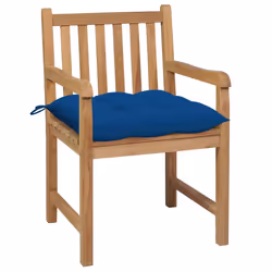 VidaXL 3073083 chaise d'extérieur Terrace Siège rembourré Teck Bleu