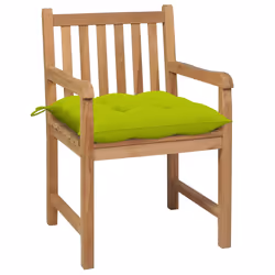 VidaXL 3073084 chaise d'extérieur Terrace Siège rembourré Teck Vert