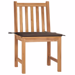 VidaXL 3073096 chaise d'extérieur Terrace Siège rembourré Teck Taupe