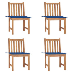 VidaXL 3073098 chaise d'extérieur Terrace Siège rembourré Teck Bleu