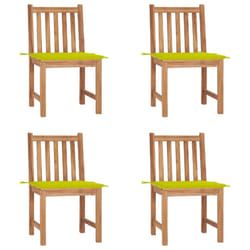 VidaXL 3073099 chaise d'extérieur Terrace Siège rembourré Teck Vert