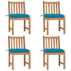 VidaXL 3073107 chaise d'extérieur Terrace Siège rembourré Teck Bleu